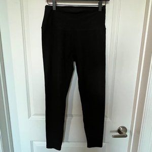Beyond Yoga Midi High Waist Leggings Size L Black/Dk Grey Heather